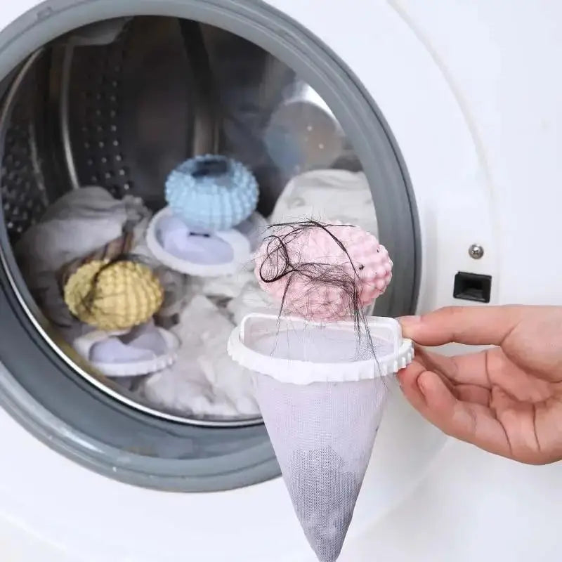 Floating Pet Hair Catcher for Laundry — Reusable Washing Machine Lint & Fur Remover
