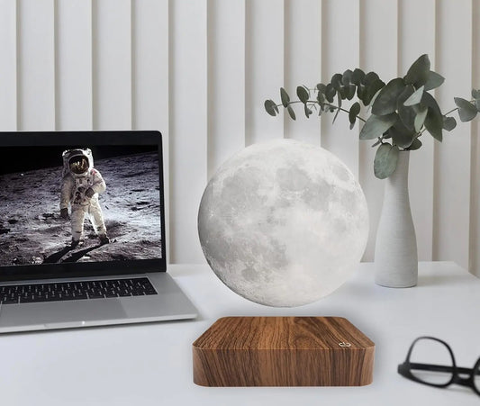 Levitating Moon Lamp Magnetic 3D Touch-Control Color Changing — real product photo