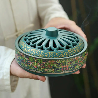 Mosquito Coil Holder Modern Aesthetic Outdoor Burner Stand Ceramic — real product photo