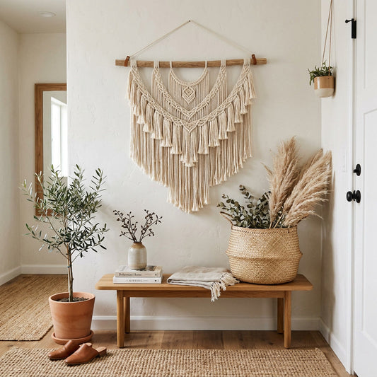Cotton Tassel Wall Hanging 36In — lifestyle