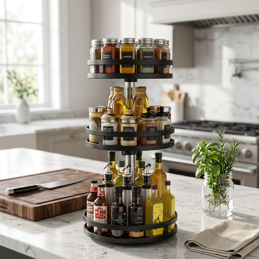 360 Rotation Spice Rack 16-Jar lifestyle