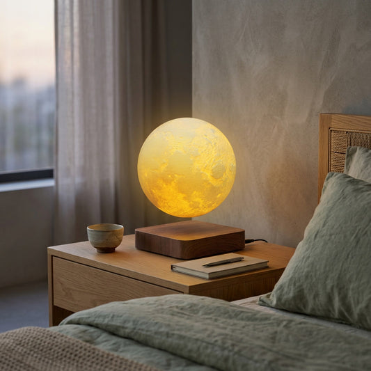 Levitating Moon Lamp Magnetic 3D Touch-Control Color Changin lifestyle - Syvah