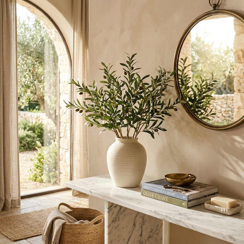 Faux Olive Branch Stems 6Pack — lifestyle