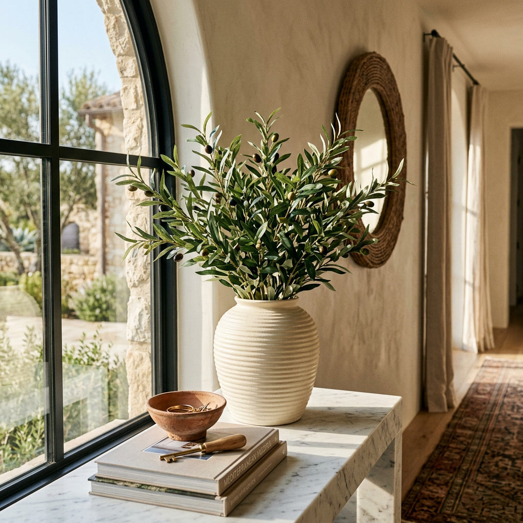 Faux Olive Branch Stems 6Pack — lifestyle