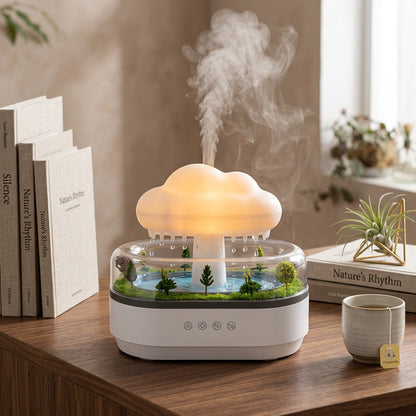 Cloud Rain Aroma Diffuser Humidifier Mood Light USB Whisper- lifestyle - Syvah