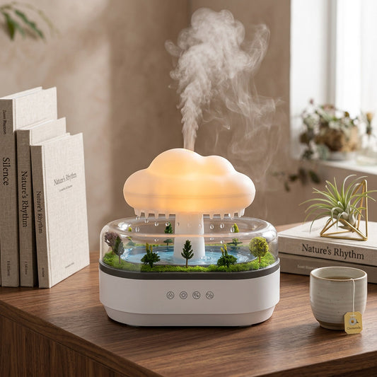 Cloud Rain Aroma Diffuser Humidifier Mood Light USB Whisper- lifestyle - Syvah