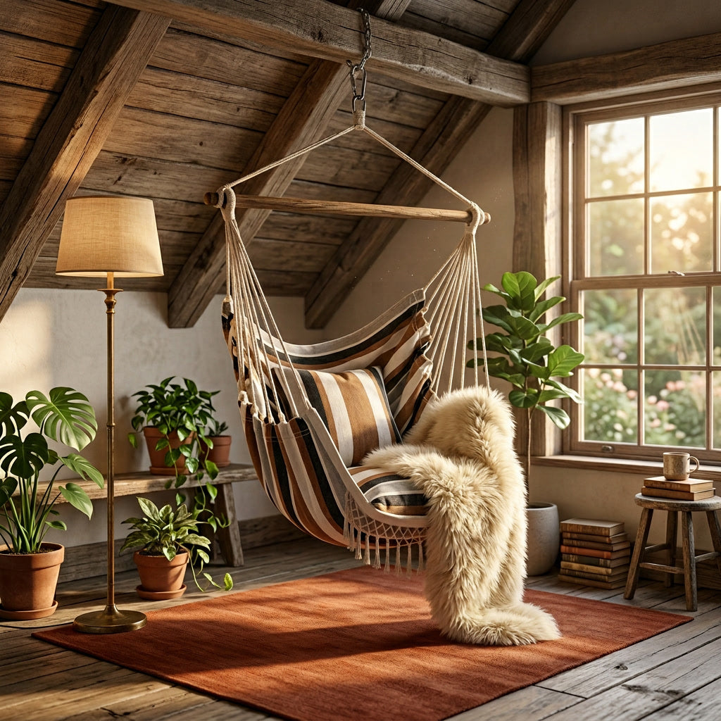 Hanging Hammock Chair lifestyle