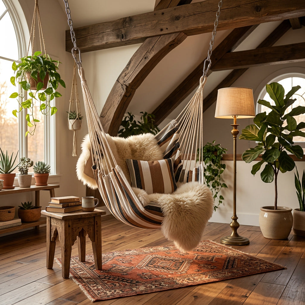 Hanging Hammock Chair lifestyle