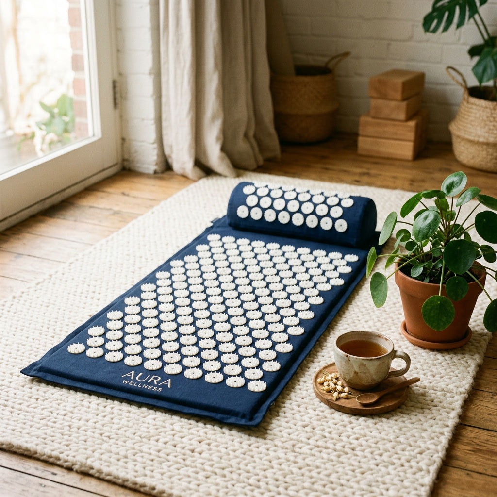 Acupressure Mat Pillow Set — lifestyle