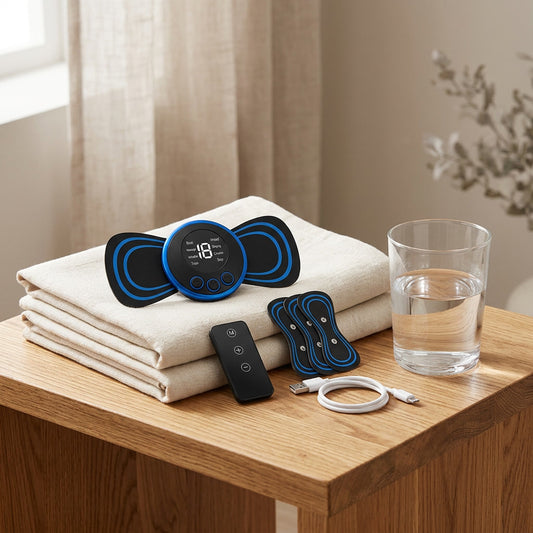 Pulse Acupressure Neck Massager with Heat EMS 6-Mode Cordles lifestyle - Syvah