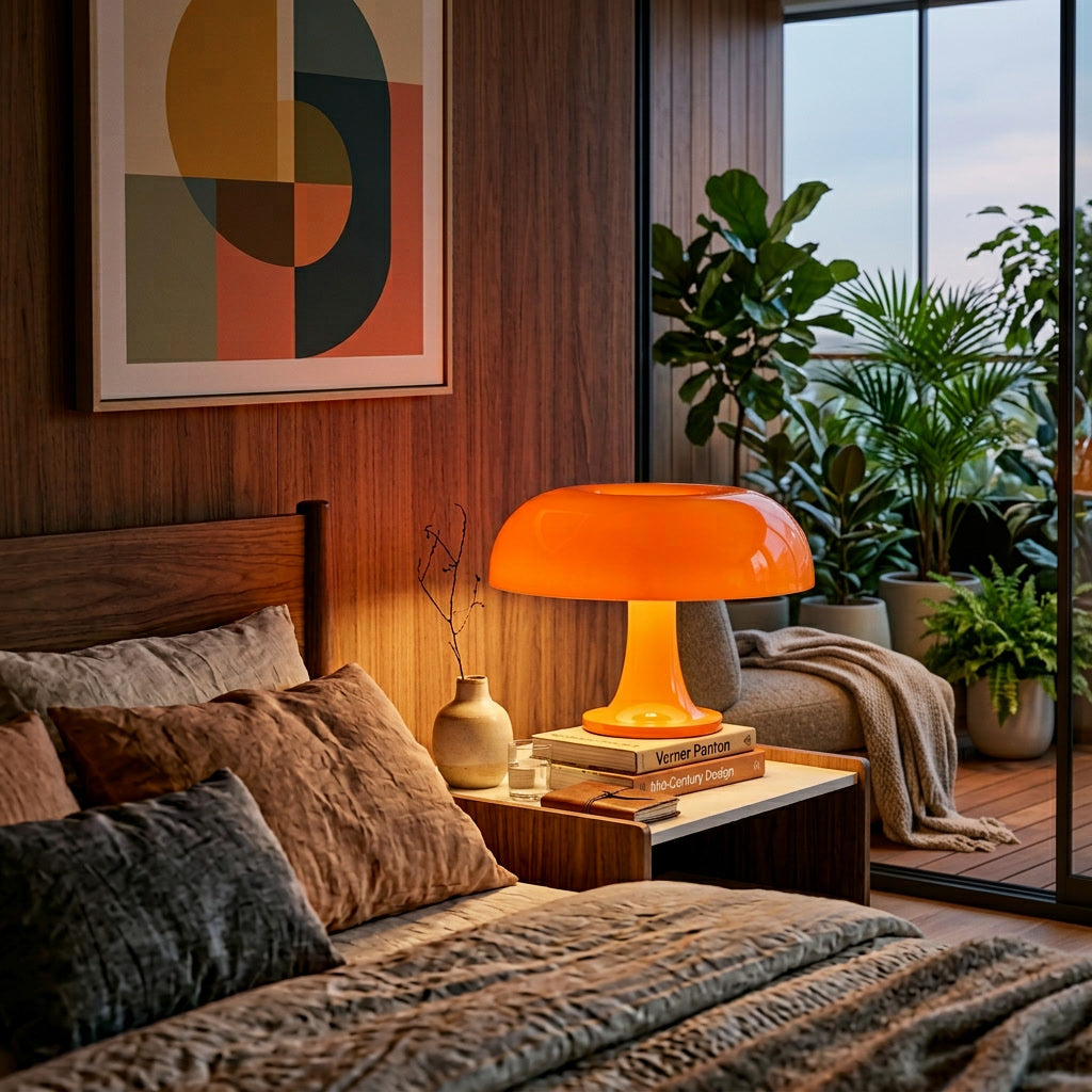 Retro Mushroom Table Lamp lifestyle