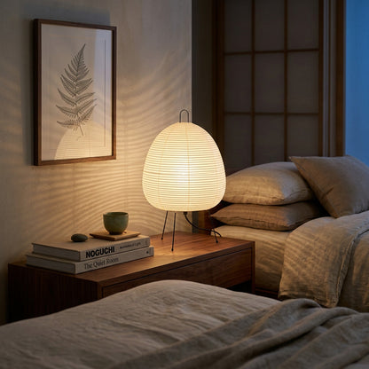 Rice Paper Egg Table Lamp lifestyle
