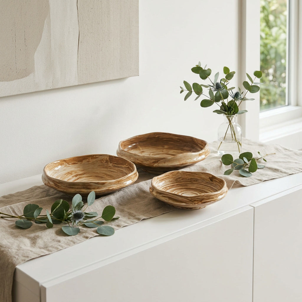 Marble Swirl Decorative Bowls lifestyle