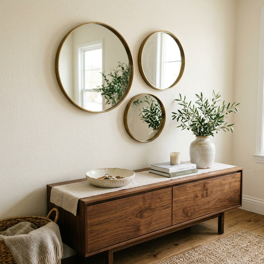 Round Wall Mirror Set 3 — lifestyle