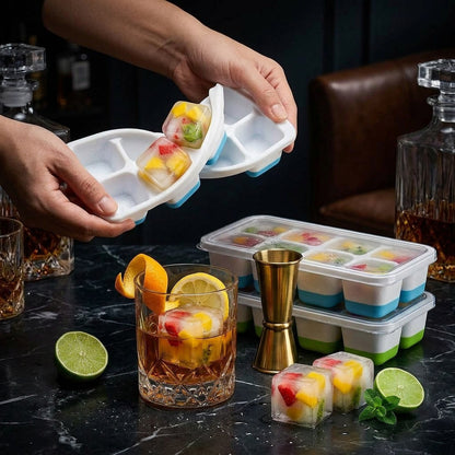 Silicone Ice Cube Tray cocktail lifestyle