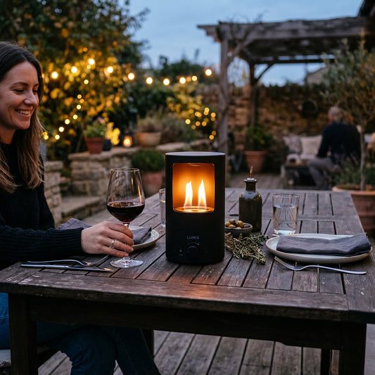 Tabletop Portable Patio Heater — lifestyle