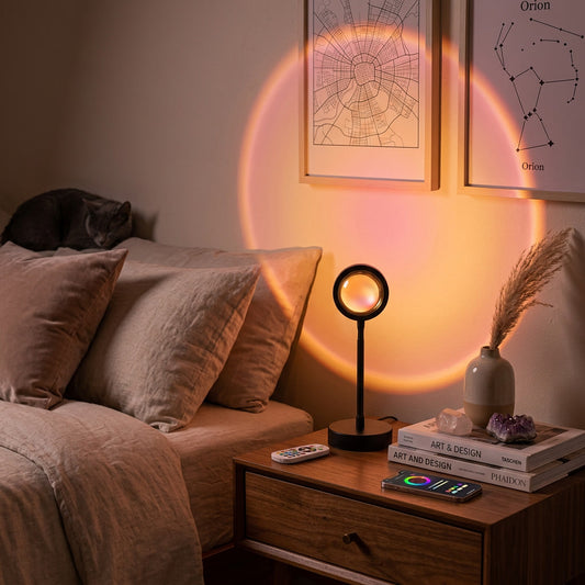Sunset Projector Lamp 16-Color USB LED Mood Light Aesthetic  lifestyle - Syvah