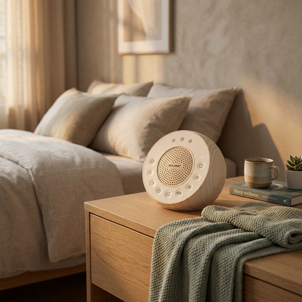 White Noise Sound Machine Premium Wood Case Sleep Therapy Ba lifestyle - Syvah