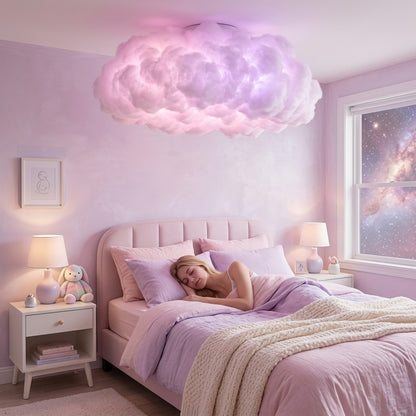 RGB Cloud Ceiling Light LED Modern Cute Lightning Wall Lamp  lifestyle - Syvah