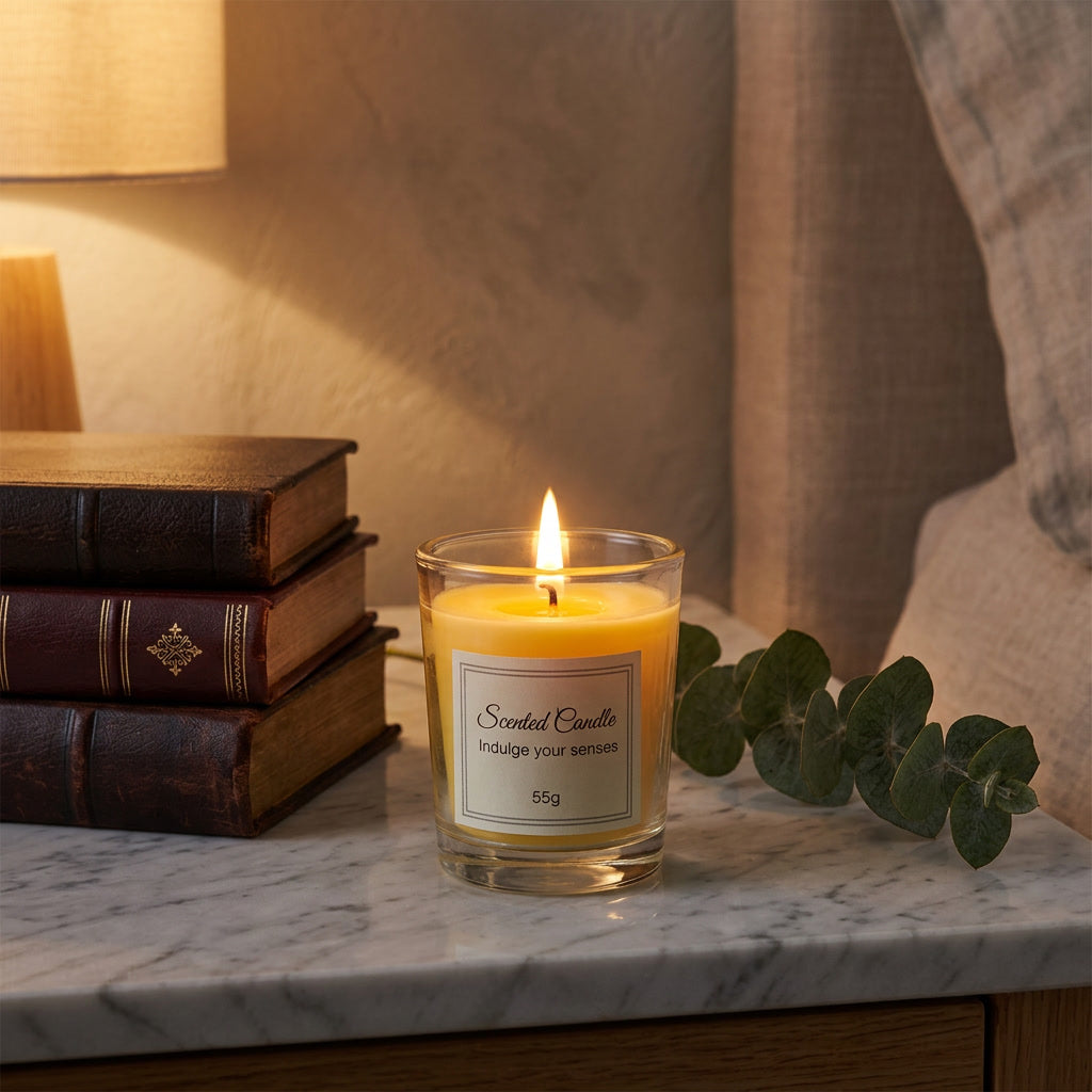 Aromatherapy Soy Candle Glass Jar lifestyle