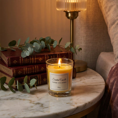 Aromatherapy Soy Candle Glass Jar lifestyle