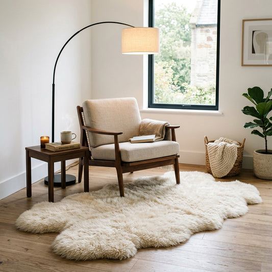 Faux Sheepskin Rug 4X6 — lifestyle
