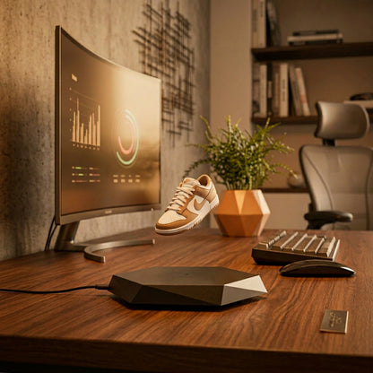 Magnetic levitation display base styled