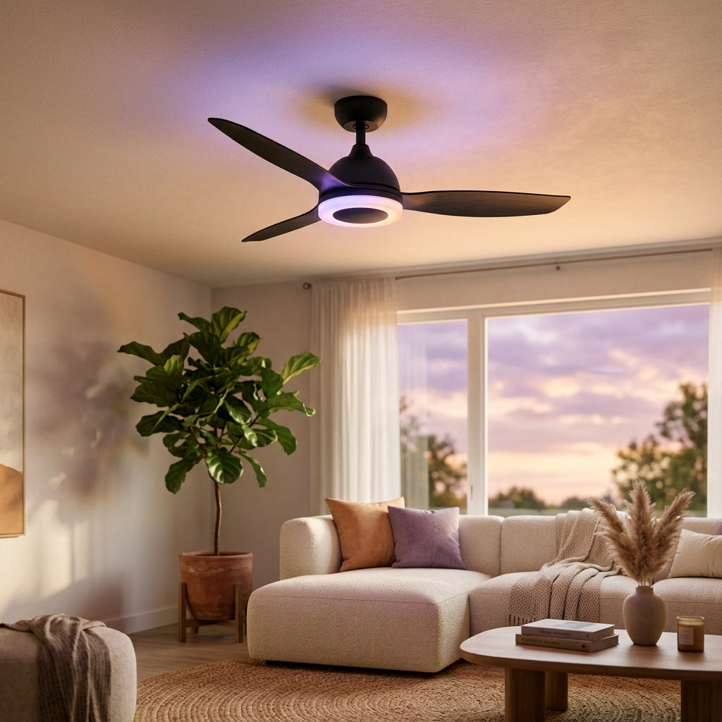Smart RGB Ceiling Fan — hero (ref upload may not have stuck)