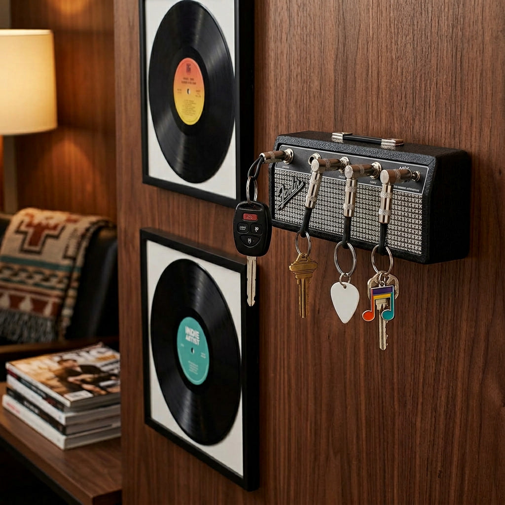 Guitar Amp Key Holder, Magnetic Wall-Mount