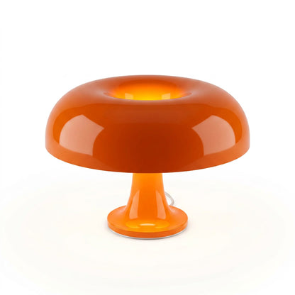 Mushroom Table Lamp, Mid-Century Glass