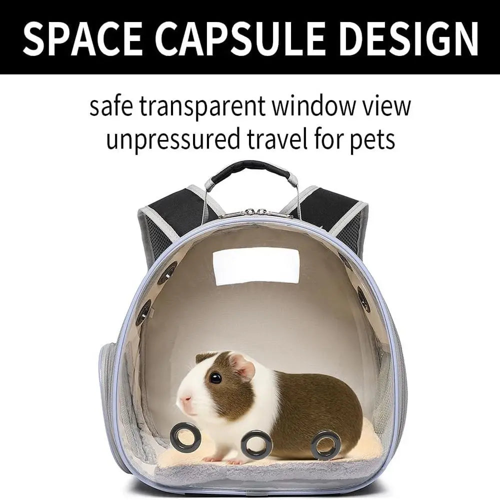 Bubble Backpack Pet Carrier — Reptiles, Rabbits & Small Pets