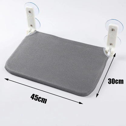 Cordless Foldable Cat Window Perch, Suction Cup Hammock