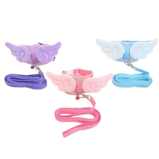 Angel-Wing Small Pet Harness & Leash — Rabbits, Guinea Pigs, Ferrets