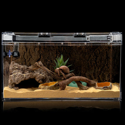 Resin Reptile Hide Cave With Textured Rock Finish