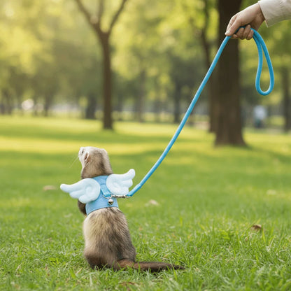 Angel-Wing Small Pet Harness & Leash — Rabbits, Guinea Pigs, Ferrets