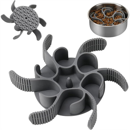 Spiral Slow Feeder Insert for Dog Bowls with Suction Base