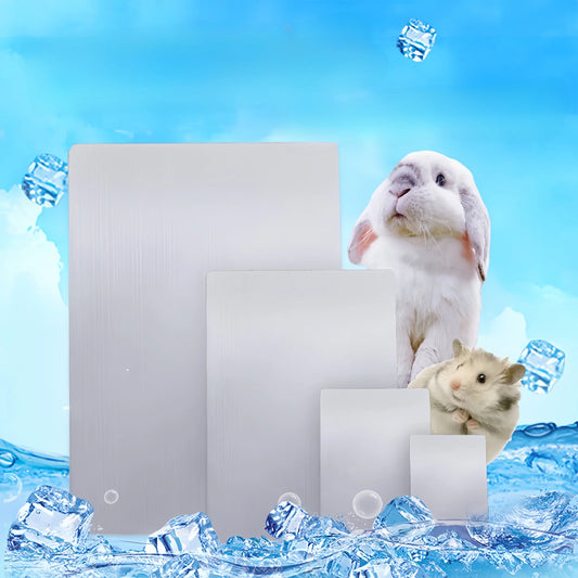 Aluminum Self-Cooling Pet Plate for Rabbits, Guinea Pigs & Cats