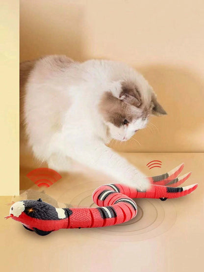 Interactive Electric Snake Cat Toy — Motion-Sensing, Auto-Shutoff, USB Rechargeable