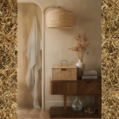 Seagrass Storage Basket, Handwoven with Lid