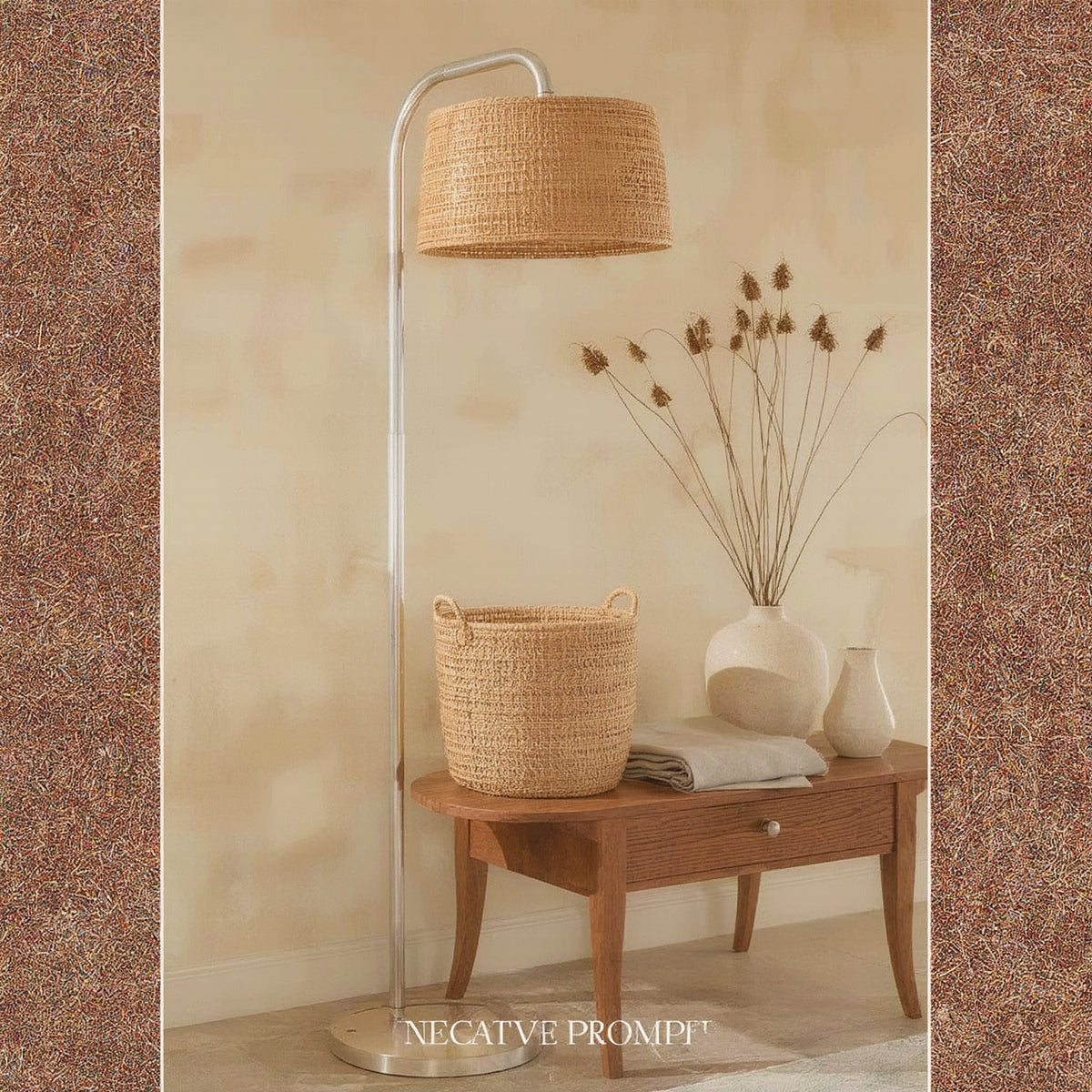 Seagrass Storage Basket, Handwoven with Lid