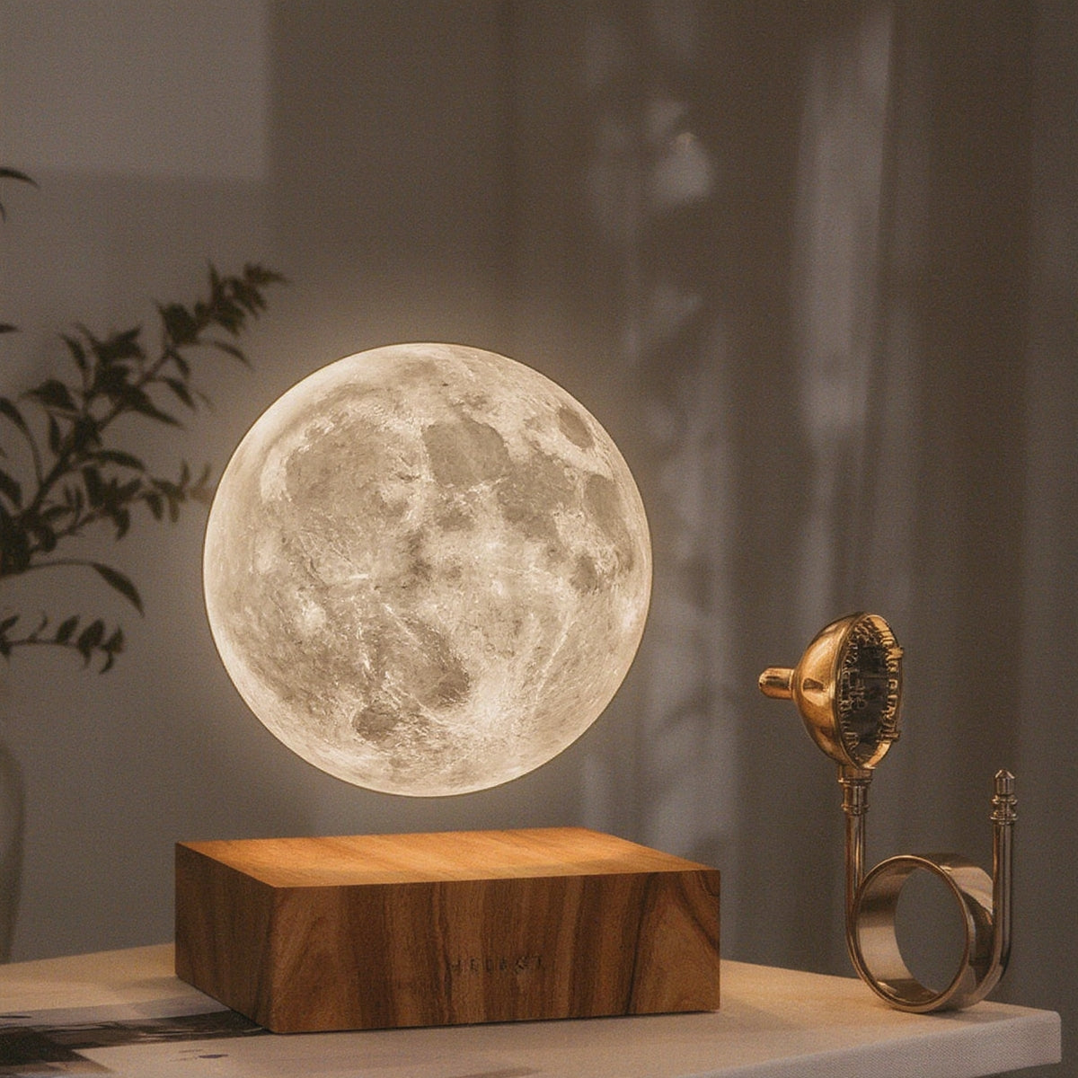 Levitating Moon Lamp, Magnetic Floating Base