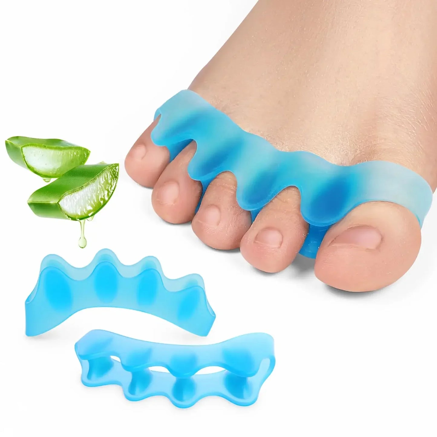 Silicone Toe Spacers — Stretch & Relieve Toe Crowding