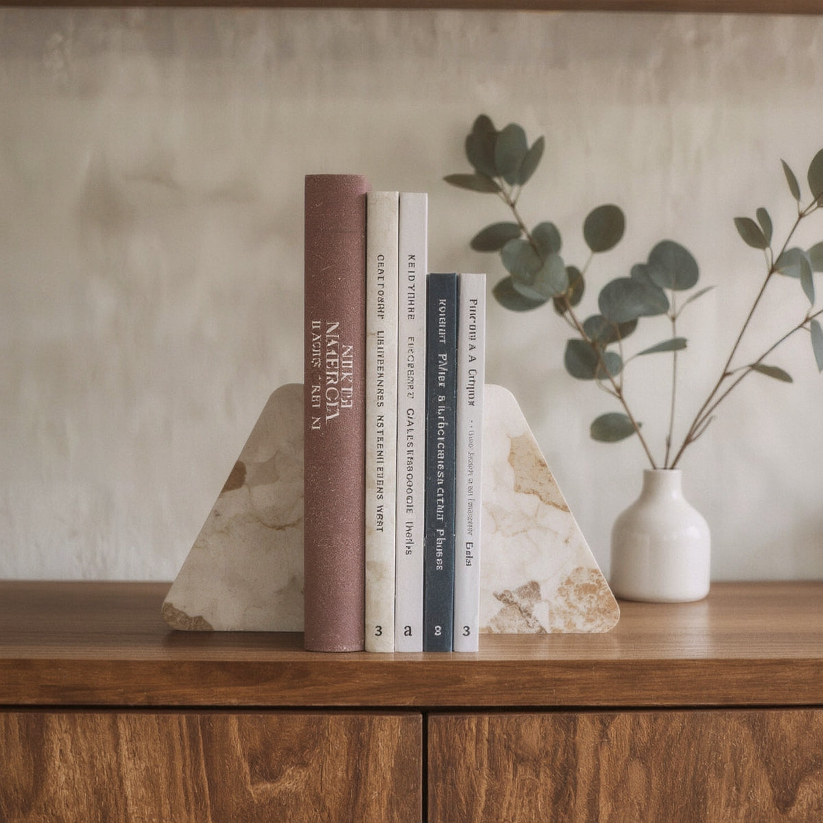 Travertine Arched Bookend, Minimalist - home decor piece, view 3 of 5