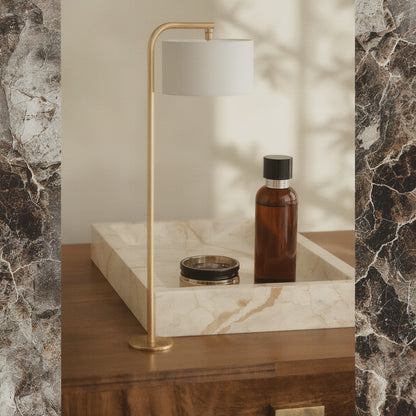 Travertine Vanity Tray, Minimalist Catchall