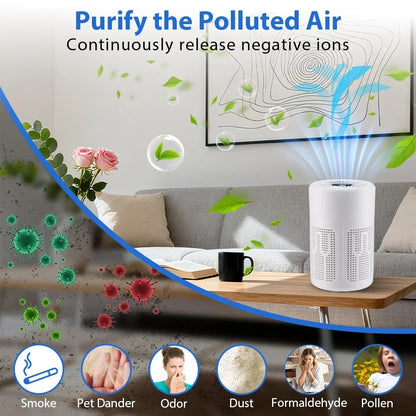 Pet Air Purifier for Litter Box Odor, Hair & Dander — HEPA + Activated Carbon, Replaceable Filters