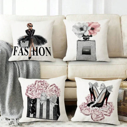 Velvet Throw Pillow Set 4-Pack Aesthetic Bedroom Couch Modern Decor — real product photo
