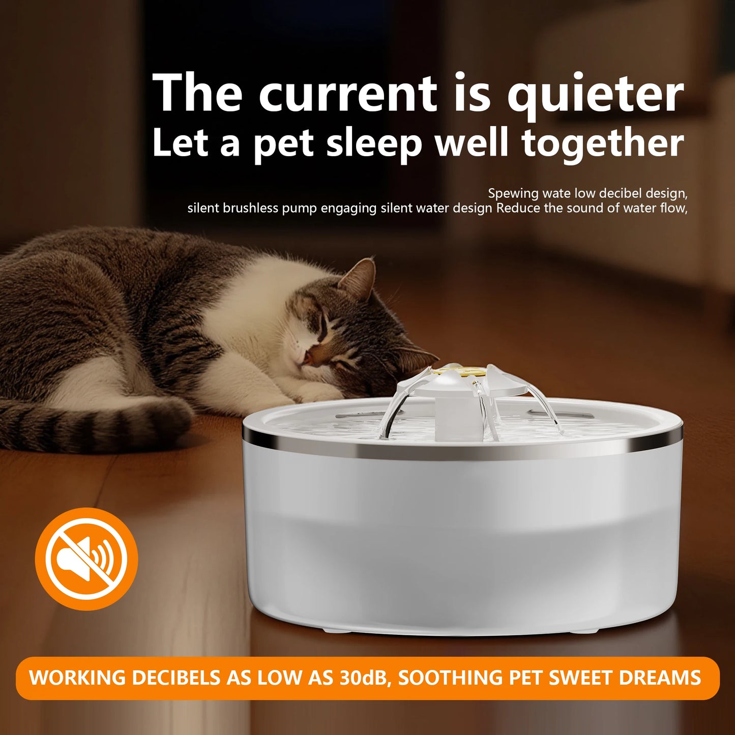 Automatic Cat Water Fountain with Replaceable Filters