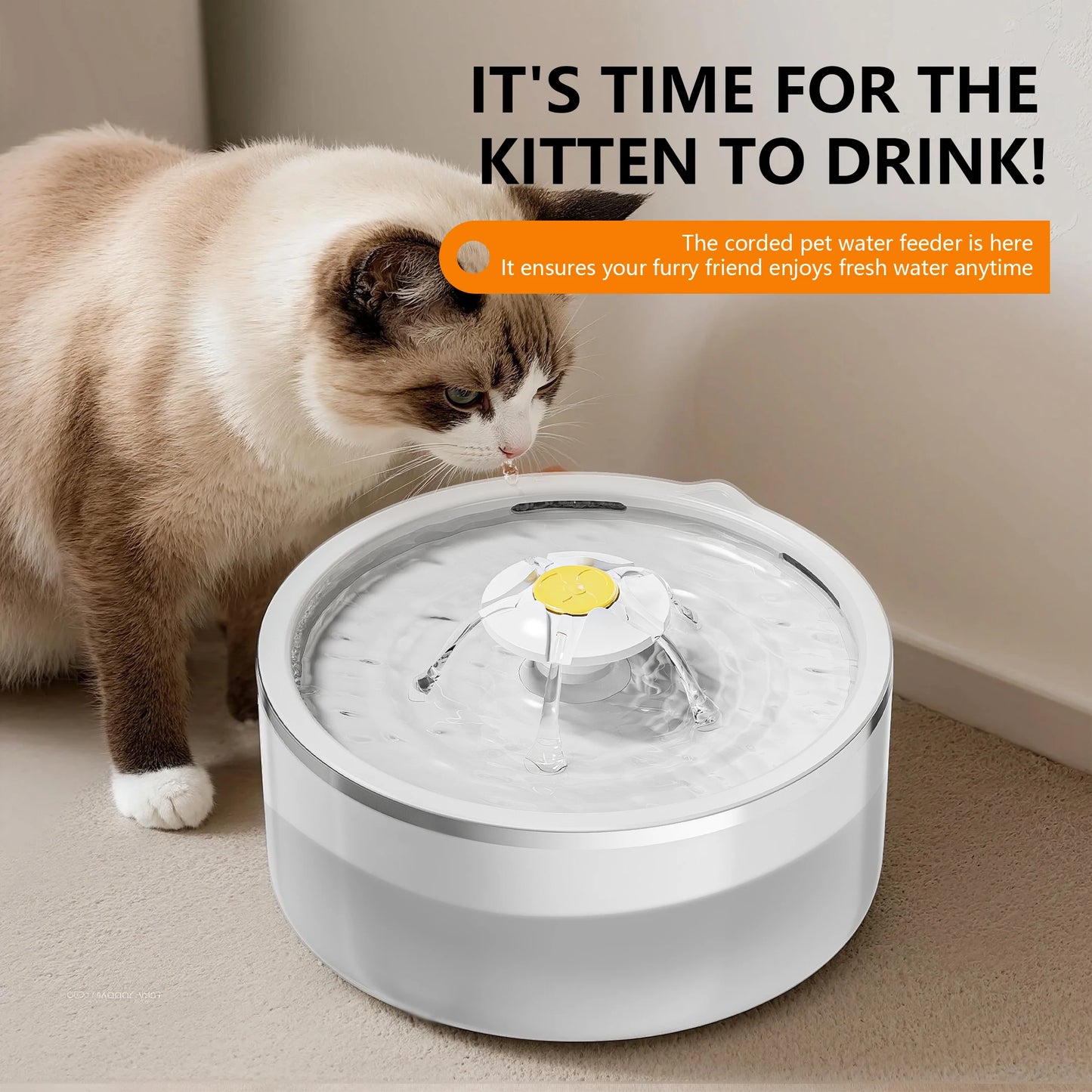 Automatic Cat Water Fountain with Replaceable Filters