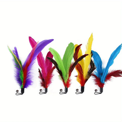 Feather Teaser Wand Value Set With Refills for Cats