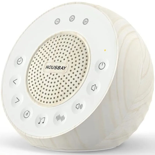 White Noise Sound Machine Premium Wood Case Sleep Therapy Baby Adult — real product photo